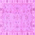 thumbnail image 1 of Ahgly Company Indoor Square Oriental Purple Traditional Area Rugs, 5' Square, 1 of 4