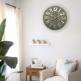 thumbnail image 2 of hometrends Light Wood 3D Numbers WALL CLOCK, 2 of 2