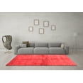 thumbnail image 3 of Ahgly Company Machine Washable Indoor Rectangle Abstract Red Contemporary Area Rugs, 2' x 4', 3 of 4