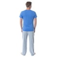 thumbnail image 2 of Intimo Men's 2 Piece Pajama Set Cotton/Poly Blend Jersey Knit Lounge Pants With Soft T-Shirt Top, 2 of 4