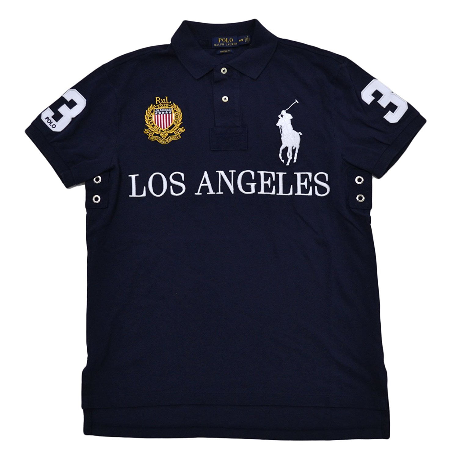 Polo Ralph Lauren Mens Big Pony City Custom Fit Mesh Polo Shirt (XX ...