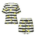 thumbnail image 4 of Lsque Lemon Women's Short-Sleeved Pajama Set - 2 Piece Soft and Lightweight Sleepwear Set-Medium, 4 of 9
