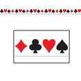 thumbnail image 2 of Party Central Club Pack of 12 Red and Black Card Suit Party Tape Decors 20', 2 of 2