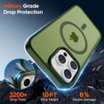 thumbnail image 4 of Funda magnética SUPFINE para iPhone 15 Pro Max, color verde, 4 of 7