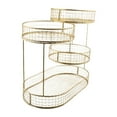 thumbnail image 1 of Cesta de alambre de 4 niveles, soporte para frutas, cuenco multiusos para verduras y encimeras. Oro, 1 of 9