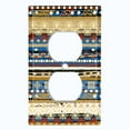 thumbnail image 2 of Metal Light Switch Plate Cover Ethnic Aztec Tribal Art Pattern Green SFR054, 2 of 13