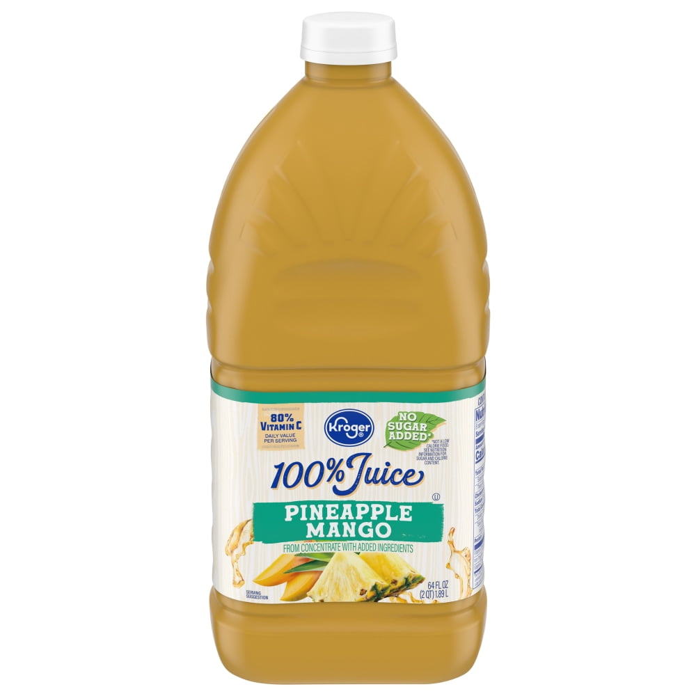 Kroger 100% Pineapple Mango Juice 64 fl oz - 3 count