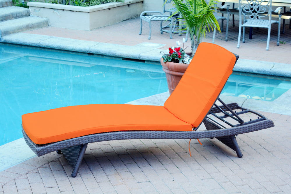 80" Adjustable Espresso Resin Wicker Outdoor Patio Chaise Lounge Chair