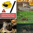 HYEASTR Mouse Trap Bucket Lid 3 Packs Bucket Lid Rat Traps, Trap Door Style Auto Reset, 5 Gallon