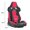 Red + Iron + PVC, variant on Universal PVC Bucket Style Reclinable Sport PU Leather Simulator Racing Seat with Adjustable Lock Slide for Home Gaming Setup, Red+Black