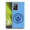 thumbnail image 1 of Head Case Designs Officially Licensed Manchester City Man City FC Badge Blue Obsidian Mono Soft Gel Case Compatible with Samsung Galaxy Note20 Ultra / 5G, 1 of 7