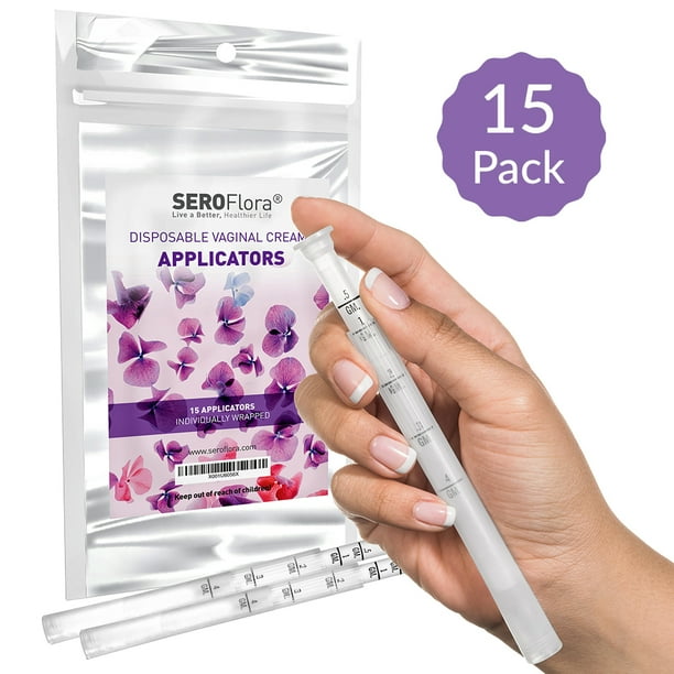 SEROFlora Vaginal Cream Applicators Fit threaded vaginal creams and