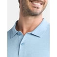 thumbnail image 4 of Athletic Works Men's and Big Men's ButterCore Polo Shirt, Sizes XS-5XL, 4 of 5