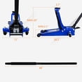 thumbnail image 5 of Floor Jack 3Ton/6600lbs.Dual Piston Fast Lifting Pump.Ultra Low Profile Floor Jack with Foot Pedal,Lifting Range 3.1"-20".Heavy Duty Hydraulic Racing Car Jack for MVPs,SUVs and Trucks.Trolley Jack, 5 of 18