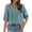 502_Blue, variant on Going Out Tops for Women Fall Fashion Fashion Clothing Blouson Casual Clothes Soft Womens 3/4 Sleeve Tops White