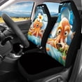 thumbnail image 3 of Uourmeti Car Seat Covers Full Set Polyester, Compatible with SUV Seats Auto Interior, for Trucks Cars, Octopus Driving, 3 of 10