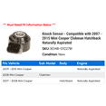 thumbnail image 2 of Knock Sensor - Compatible with 2007 - 2015 Mini Cooper Clubman Hatchback Naturally Aspirated 2008 2009 2010 2011 2012 2013 2014, 2 of 2