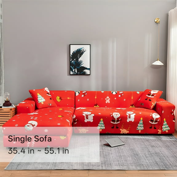 AUQ Sectional Couch Covers,Elastic Dynamism Sofa Covers Washable,Fade-Resilient Sofa Covers,90*140cm