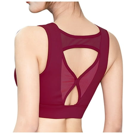 

Bra Back No Top Blouse Running Ring Women s Yoga Outdoor Indoor Steel Vest