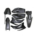 thumbnail image 6 of Complete Plastics Fender Fairing Body Kit with Mounting Hardware for TTR110 TTR110E SSR125TR SSR140 SSR170 Pit Dirt Bike – ABS Front Rear Fender Side Panels Shrouds Full Replacement Set (Black), 6 of 8