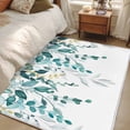 thumbnail image 5 of Teal Eucalyptus Area Rugs Collection 3'x5', Watercolor Spring Weeping Botanical Non Slip Indoor Rectangle Throw Runner Rug Floor Mat Carpet for Living Room Dining Table Bedroom Nursery, 5 of 9