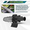 thumbnail image 3 of Electric Drill Converter Into Electric Saw with 4 Inch Chain Mini Handheld Chain Saw Conversion Bracket Black, 3 of 7