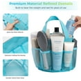 thumbnail image 4 of Siaomo Mesh Shower Caddy,Tote Bag for College Dorm,Bathroom,8 Pocket Basket,Quick Dry - Blue, 4 of 8