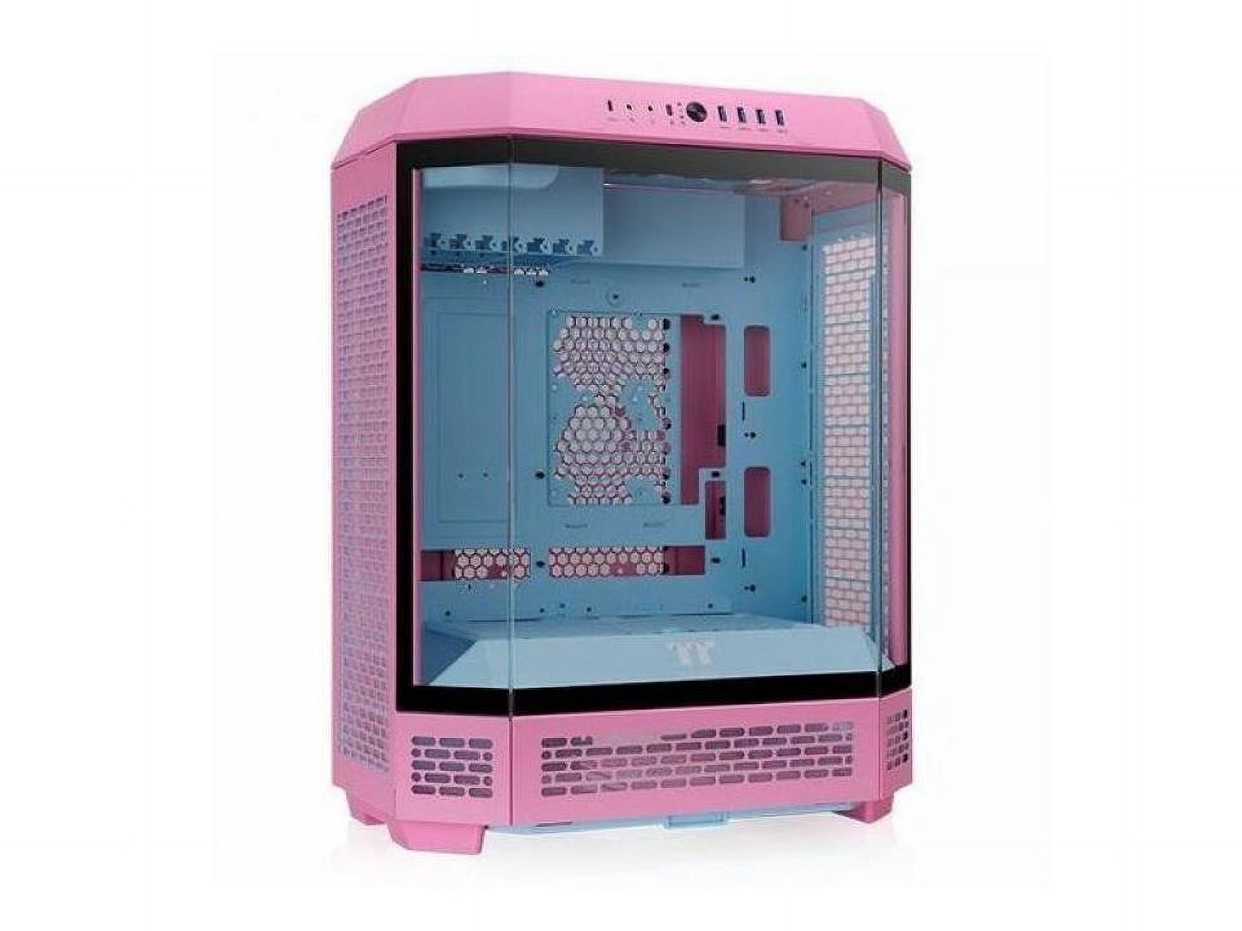 Thermaltake The Tower 600 Bubble Pink Mid Tower Chassis - Mid-tower - Bubble Pink - Tempered Glass, SPCC - 2 x 140mm Fan(s) Installed - Mini ITX, Micro ATX, ATX Motherboard Supported - 9 x Fan(s) S...
