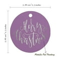 thumbnail image 6 of Inkdotpot Merry Christmas Bottle Tag Real Silver Foil Favor Hang Tags 100 Pack, 6 of 7