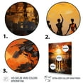 thumbnail image 3 of Designart "Melody Savannah African Wall art II" African Floater Framed Wall Art Living Room, 3 of 7