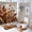 style-112, variant on Shower Curtain 4 Piece Sets Shower Curtain Set with Rugs Mid Century Abstract Boho Orange Aesthetic Waterproof Personality Pattern Bath Curtains Bohemian Aesthetic for Bathtub Decor