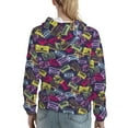 thumbnail image 7 of Sikiie Retro Cassette Music Women's Casual Hoodies Long Sleeve Lightweight Pullover Tops Loose Sweatshirt-XX-Large, 7 of 7
