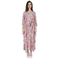 thumbnail image 5 of Moomaya Printed Sleep Loungewear For Women kimono sleeves Kaftan Resort Dress/ Maternity Wear, 5 of 7
