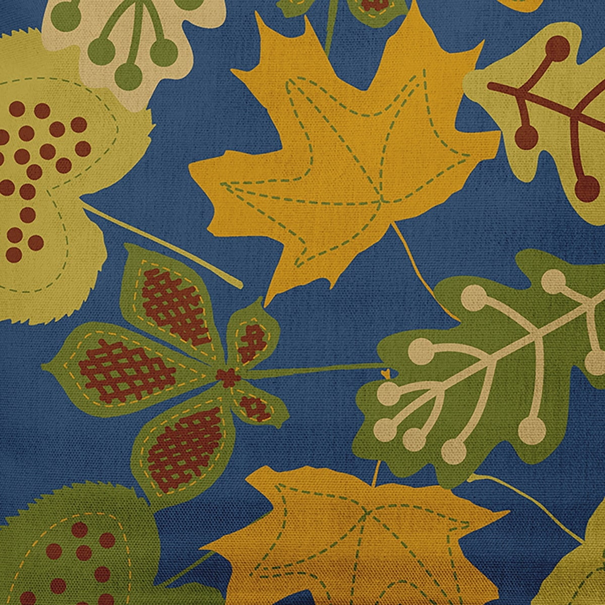 Simply Daisy 14" x 20" Fall Leaves Indoor/Outdoor Polyester Throw Pillow, Oak