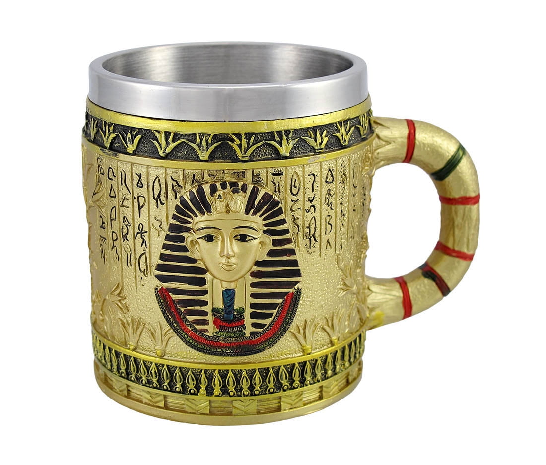 Egyptian Pharaoh Golden Coffee Mug 12 oz.