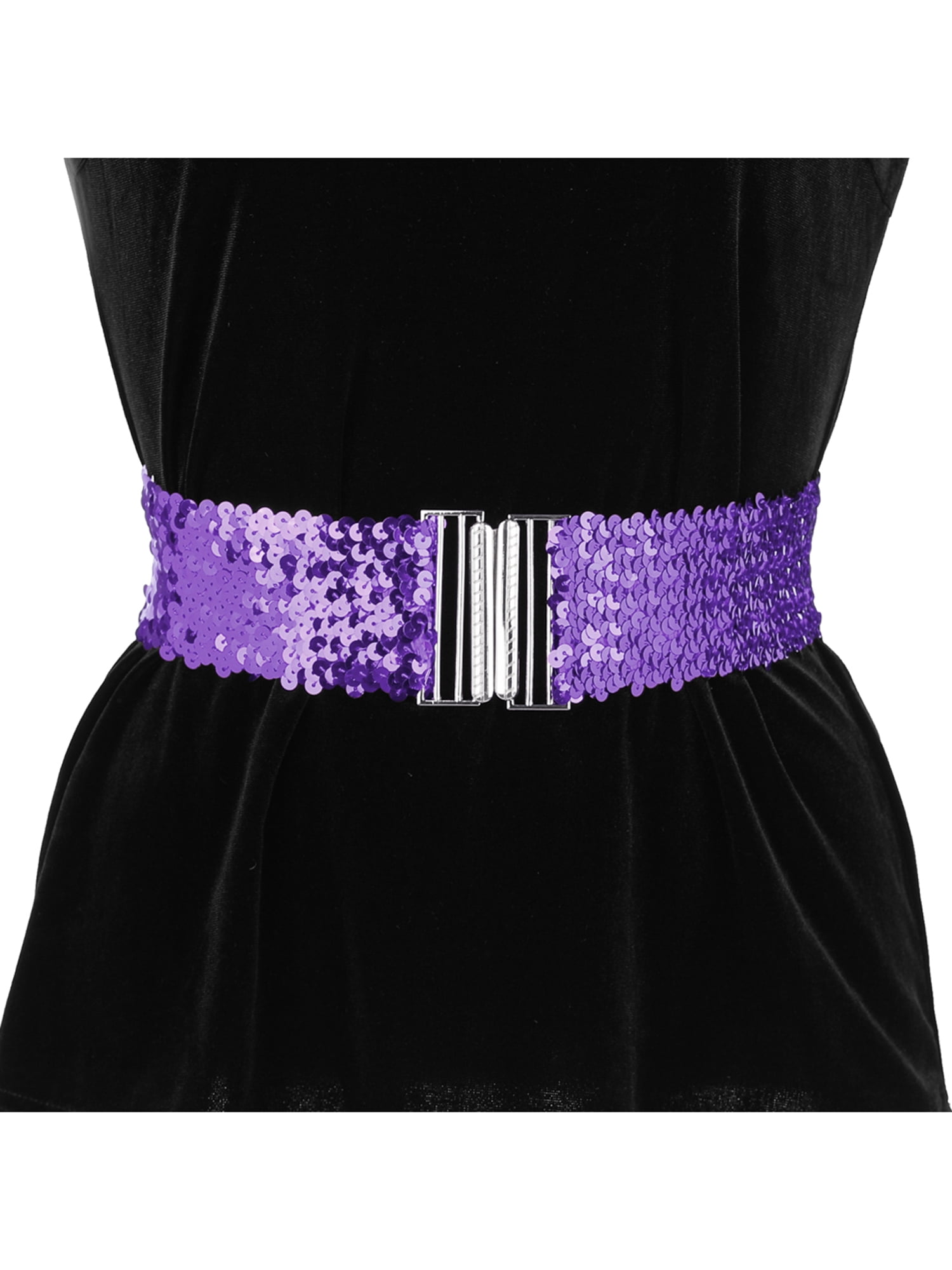 INSPIRE CHIC Ladies Stretchy Wide Waist Belts Interlock 