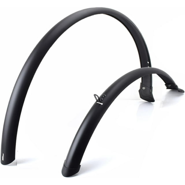 HUGFEGWE Matte Style Bike Mud Guard Set,Portable Adjustable Bicycle Tire Front and Rear Mud Guard,for Mountain Road Bike,700C CJB91-54795