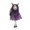 Purple, variant on Halloween Ghost Hanging Decoration with Bells, Ghost Yard Ornament for Porch Garden Tree Haunted House, Outdoor Indoor Hanging Doll for Halloween Party Decor 3.5x6.7Inch