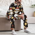 thumbnail image 5 of Mens Pajamas Set, Cute dog panda Button Down Long Sleeve Loungewear Sleepwear Pjs sets for Men, 5 of 5