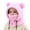 Pink, variant on Kids Winter Hat And Scarf Lined Ear Cold Weather For Boys Girls Outdoor Activities