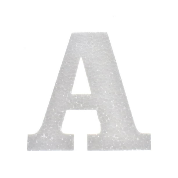 Craft Styrofoam Letter Cut Out "A", 43/4Inch, 12Count