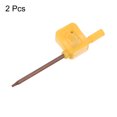 thumbnail image 3 of Unique Bargains 2pack Torx Screwdriver T7 S2 Flag Type Handle Star Driver Key Wrench Spanner Hand Operated Tool Yellow, 3 of 5