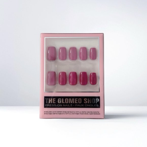 Press-on nails Canada*Non-Damaging Manicure*Fake Nails*Short Round Nails*Coffin Nails*Oval Nails*Long Lasting Nail Glue*