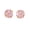 Pink-6mm, variant on Gold Cut CZ Rose Sparkling Stud Earrings Stainless Steel Earrings Everyday Dainty Earrings Versatile Flattering Jewelry Cool Tone Accessories for Her for Women Pink-6mm