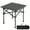 BLACK, variant on Portable Folding Camping Table for 2-4 Persons Aluminum Collapsible Table Lightweight with Carry Bag for Camping, Hiking, Picnics, BBQ, Beach Trips & Tailgating Black, L (20.8 inch)