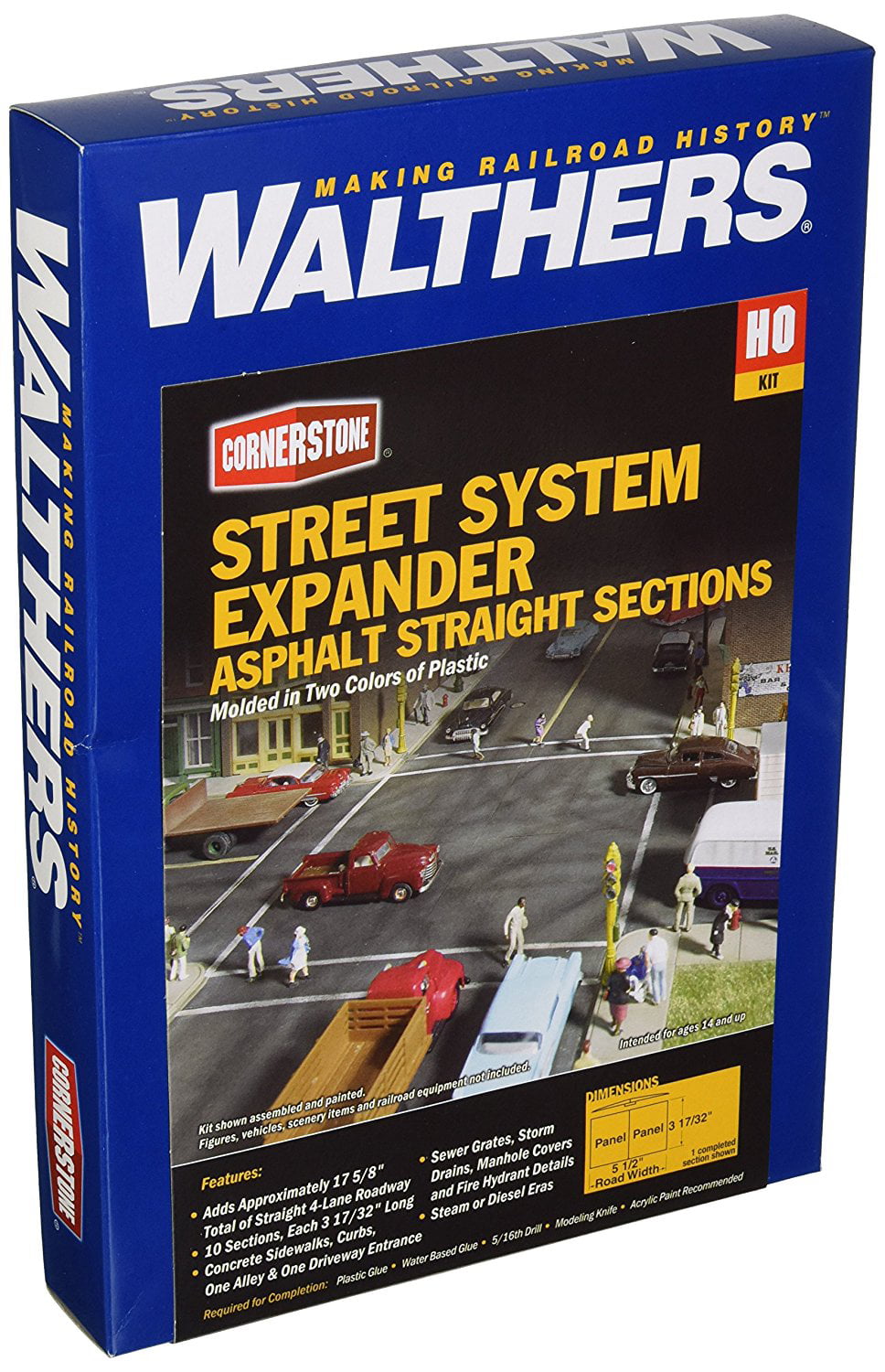 Walthers HO Scale Concrete Street System Kit 933-3138 C-10 for sale online