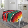 thumbnail image 2 of Mexican Blanket Serape Stripe Pattern Sarapes Mantel Mexicano Waterproof Picnic Round Table Cloth Cover Decorations Fabric 60 Inch Circular Tablecloth For 20-47 Inch Home Dining Room Kitchen Decor, 2 of 6