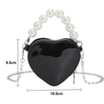 thumbnail image 2 of Bolso bandolera de moda de nueva tendencia, bolso con cadena, pequeño bolso bandolera sencillo de pericardio con pequeño amor para mujer, 2 of 5