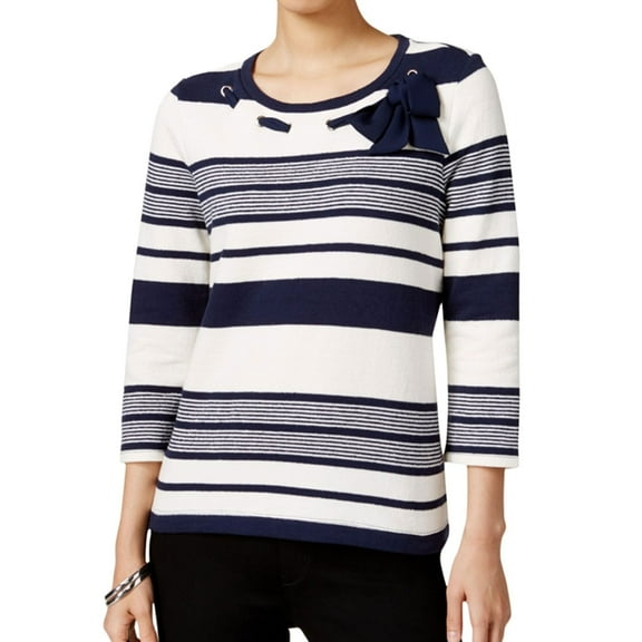 Maison Jules Womens Striped Basic T-Shirt