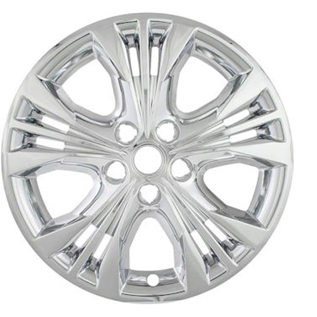 18 in. Bolt on Silver Finish Hubcaps, Wheel Covers Set of 4